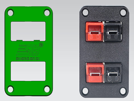 Desarrollo y producción de nuevos productos Panel de soporte fijo de cuatro posiciones con conector 15A/30A/45A